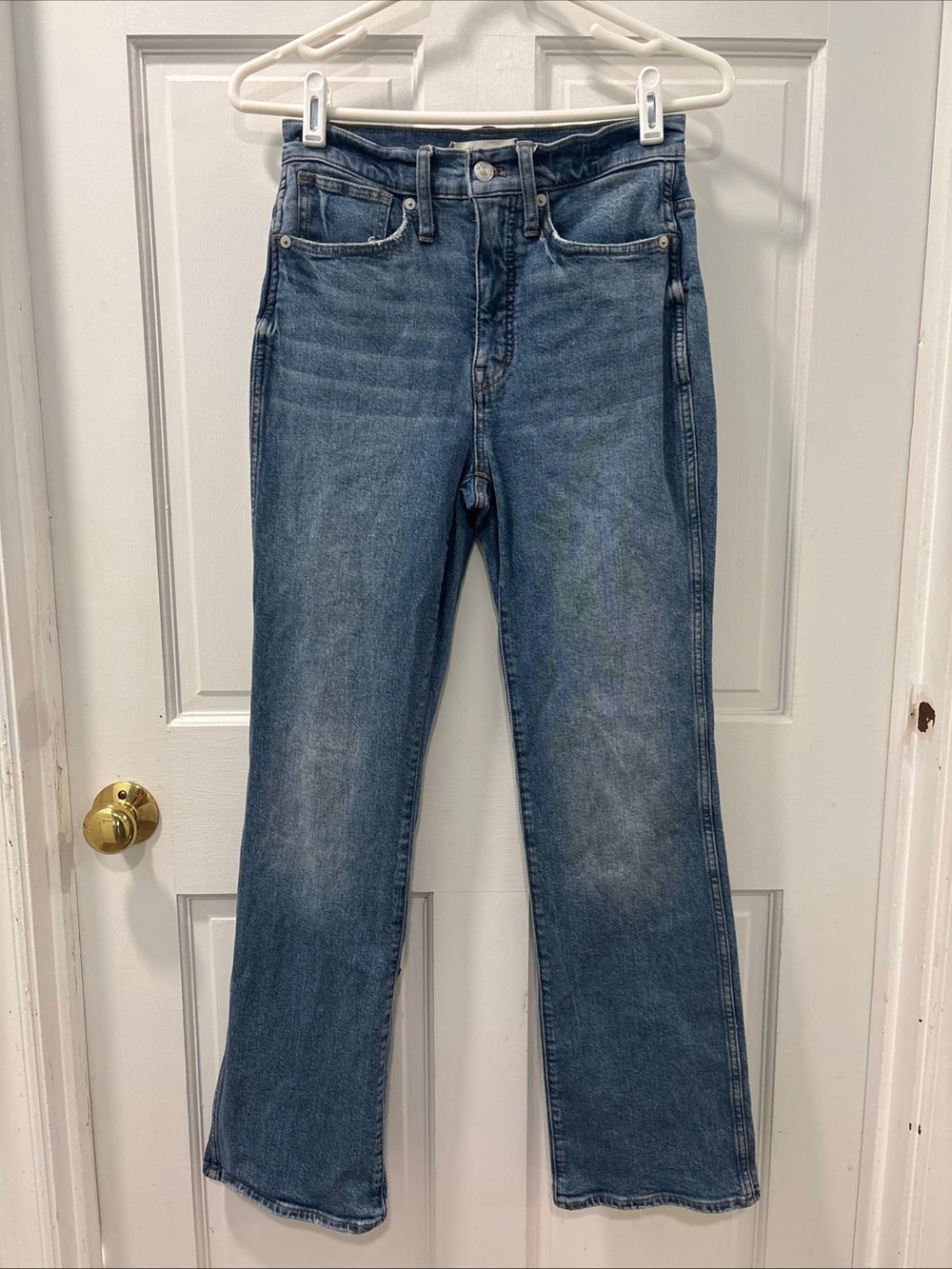 Madewell Women’s High-Rise Bootcut Jeans Medium Wash Size 24 Stretch Denim EUC